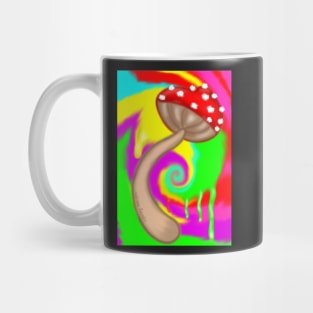 Colorful Trippy Mushroom Pattern Mug